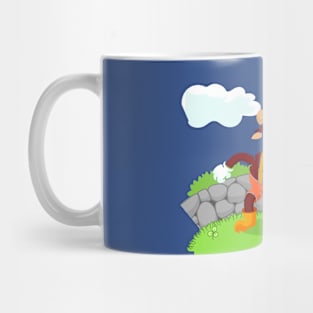 Bull Cartoon Hand Drawn Mug